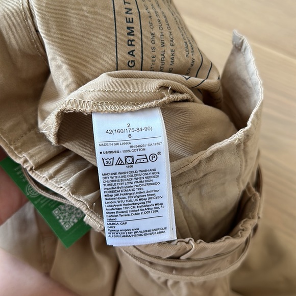 BNWT Gap Pleated Cargo Pants size 2 - Picture 10 of 10